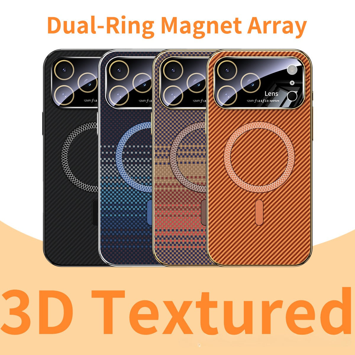 Carbon Fiber Backplate Magnetic Case for iPhone - Buy 2: FREE SHIPPING🛫 & 40% OFF 2nd🔥