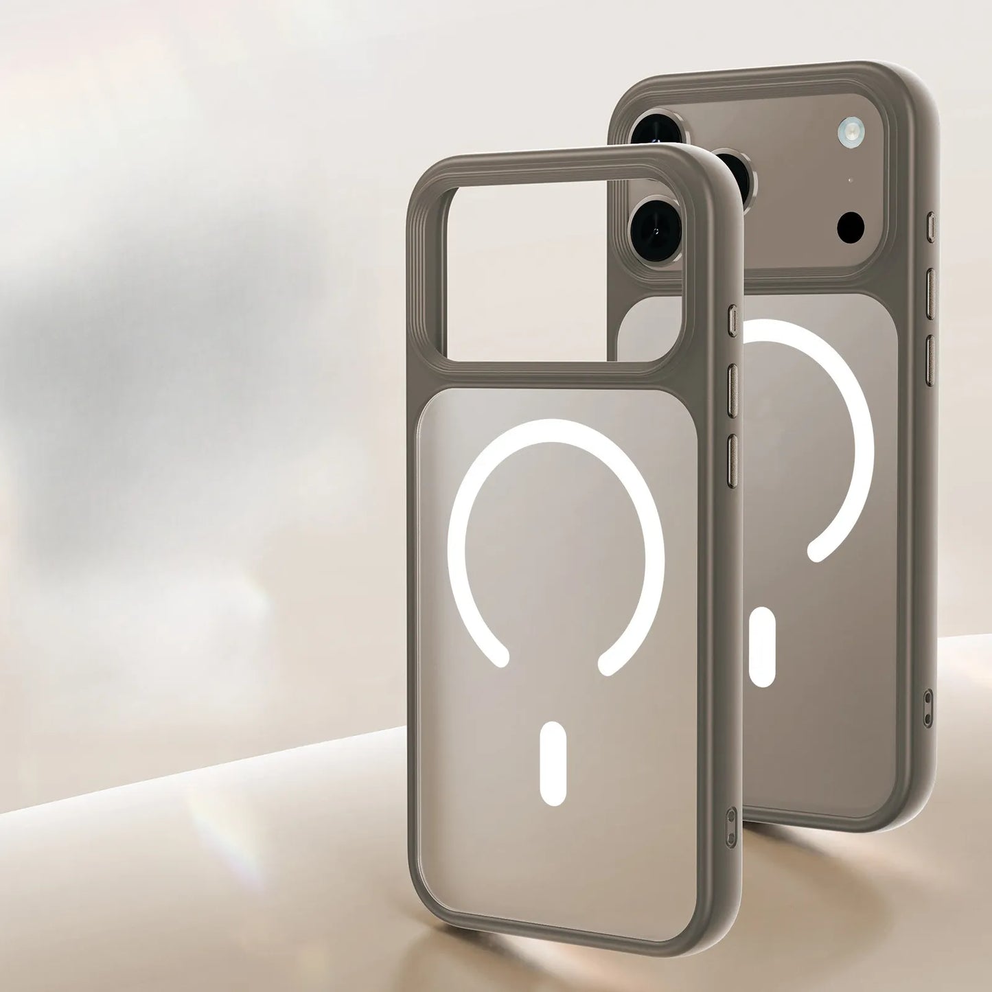 Skin feel Peeling Semi-transparent Magnetic function Case Cover for iPhone