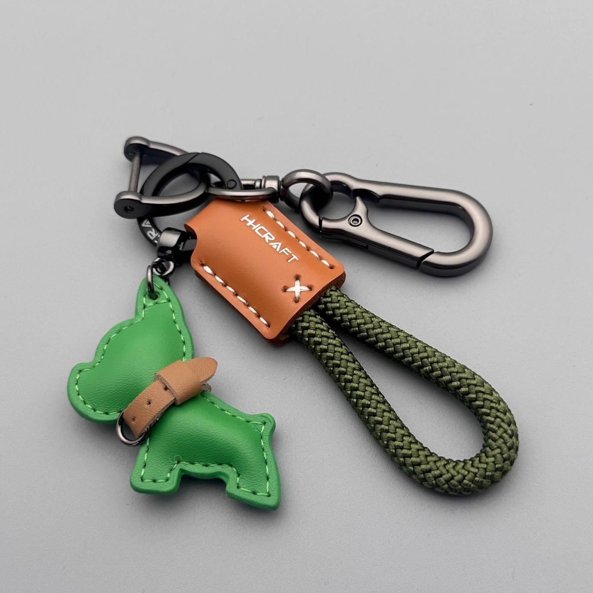 Leather Puppy Charm Paired with a Braided Bracelet-š„Second Item at 40% OFF