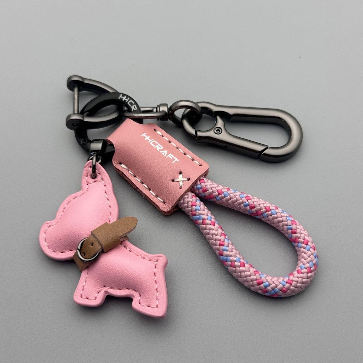 Leather Puppy Charm Paired with a Braided Bracelet-š„Second Item at 40% OFF