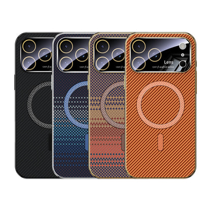 Carbon Fiber Backplate Magnetic Case for iPhone - Buy 2: FREE SHIPPING🛫 & 40% OFF 2nd🔥