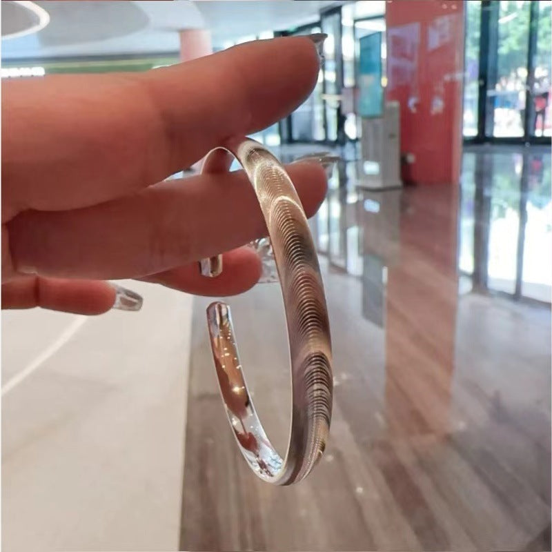 ✨🌙 Captivate Every Gaze – The Polished Cat's Eye Stone Bracelet 🌙✨