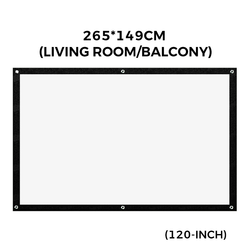 🥳2026 HOT SALE🥳💞50K+ SOLD!✨ High Definition Projection Screen - 120-inch Diagonal with Matte White Surface for Crystal Clear Home Cinema Experience 🎬🌟