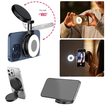 🏆Flash Sale⚡ 50K+ SOLD! Almost Gone-💥 3-in-1 Magnetic Beauty Selfie Light for Phones