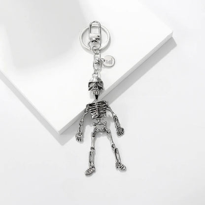 💀✨ The Silver Anatomical Skull Keychain - Where Gothic Meets Glamour! ✨💀