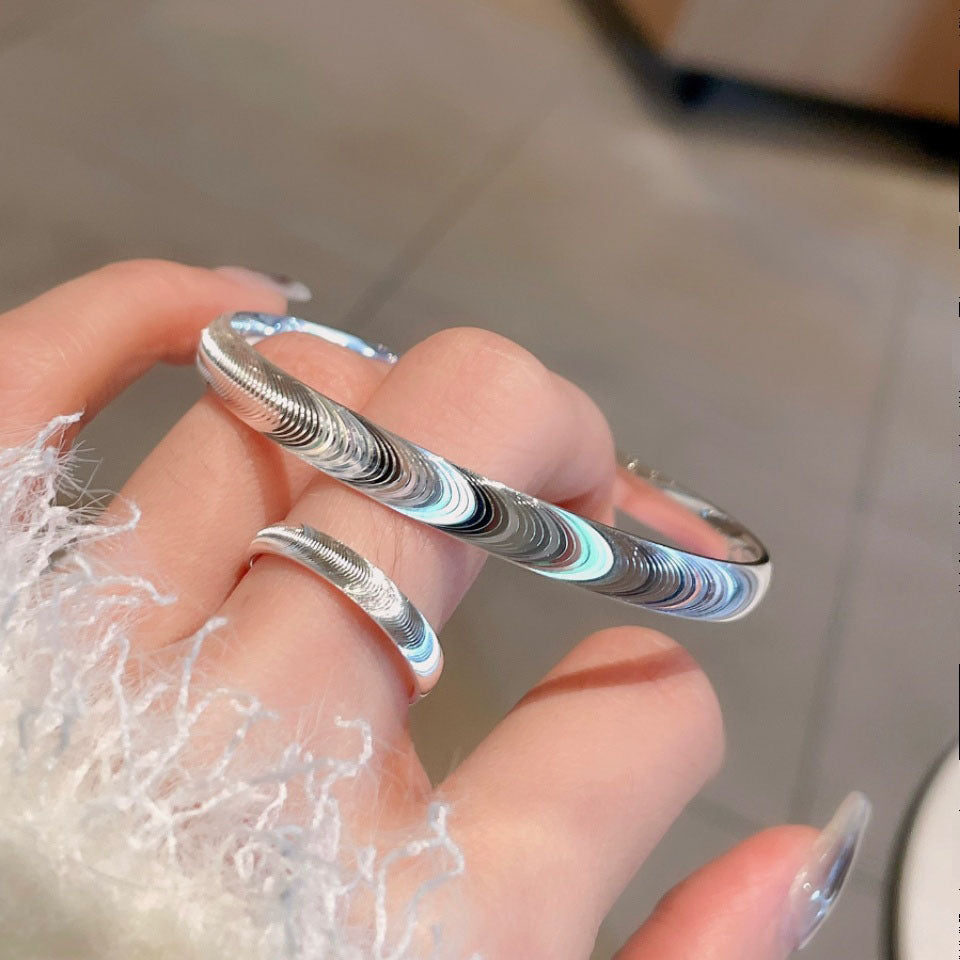 💍✨ Capture the Mysterious Glow – Cat‘s Eye Stone Ring with Mirror Polishing ✨💍