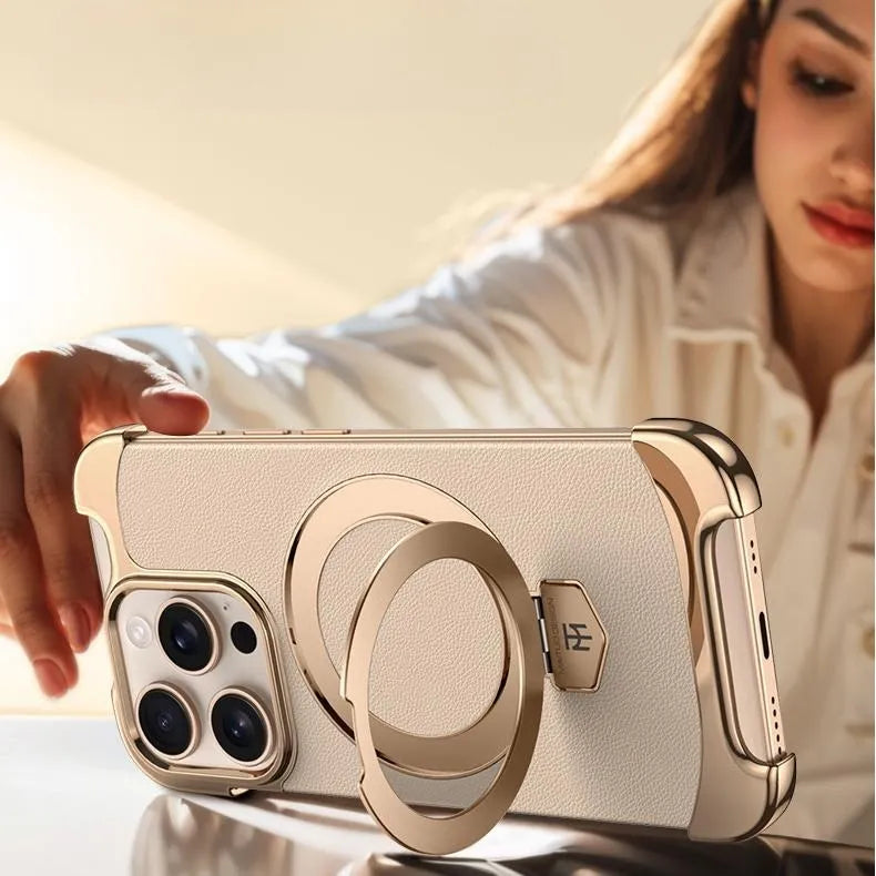 High-quality Leather with Stand Magnetic Function Case Covert for iPhone