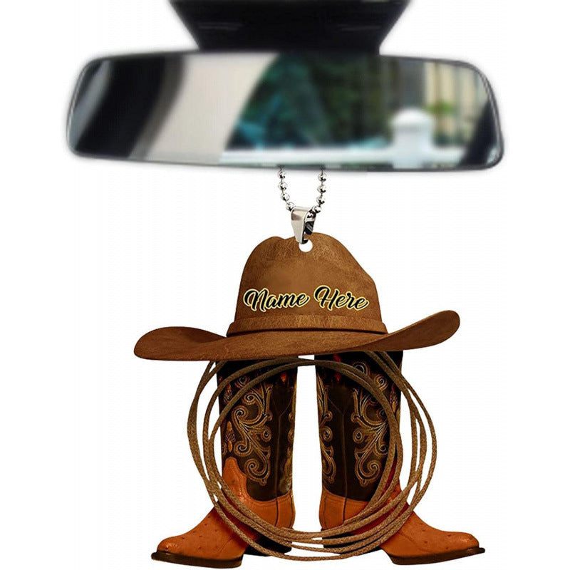 🤠✨ The Western Boot Car Charm - Ride into the Sunset with Style! ✨🤠