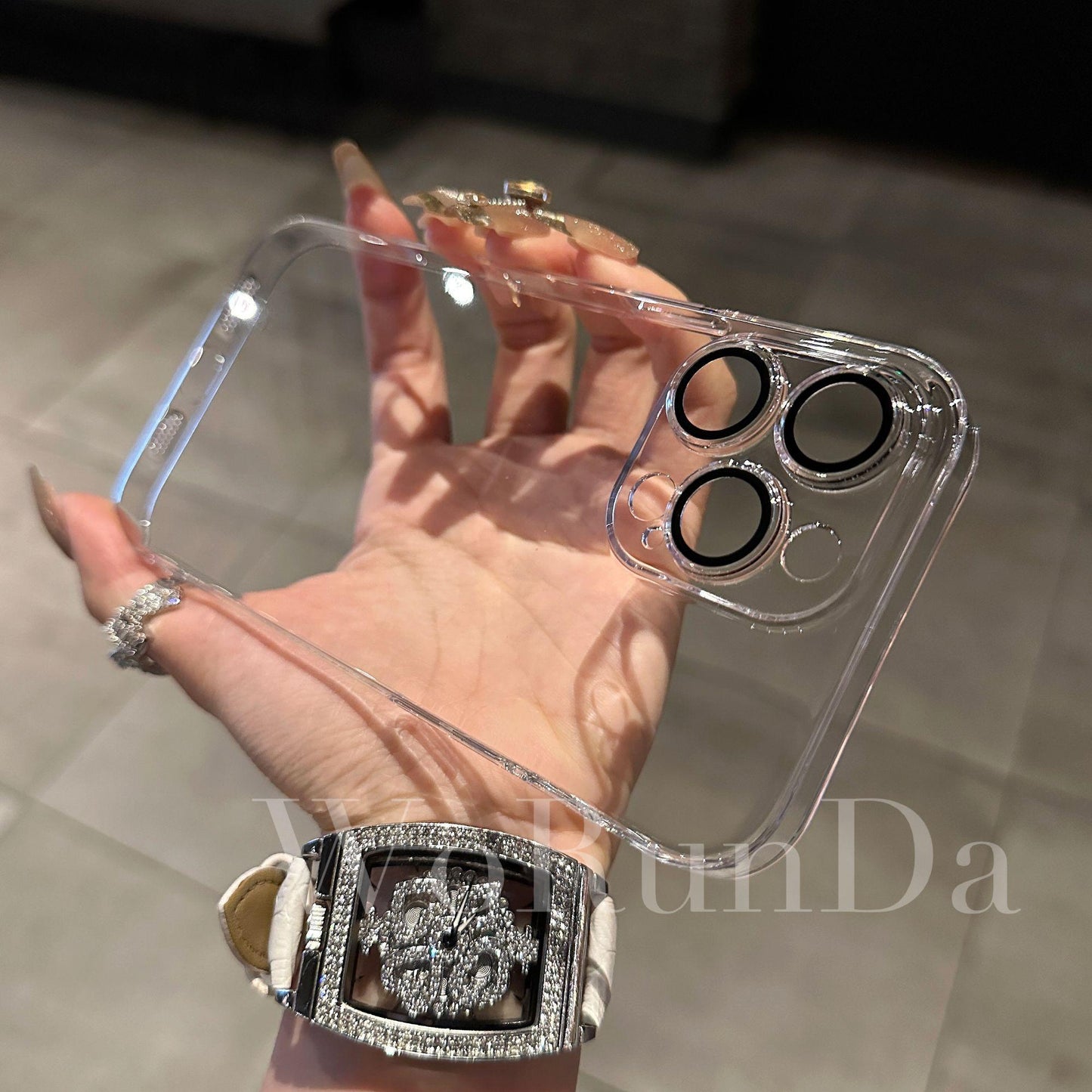 Translucent PC Anti-oxidation Case Cover for iPhone