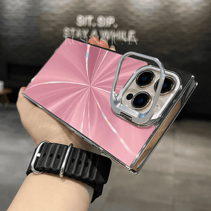Creative CD Pattern Metal Lens Protection Frame Case Cover for iPhone