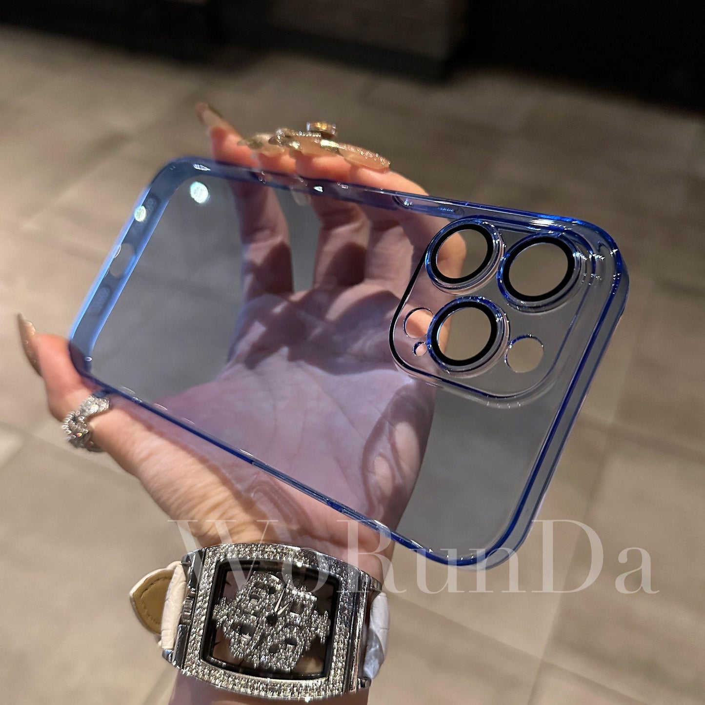 Translucent PC Anti-oxidation Case Cover for iPhone