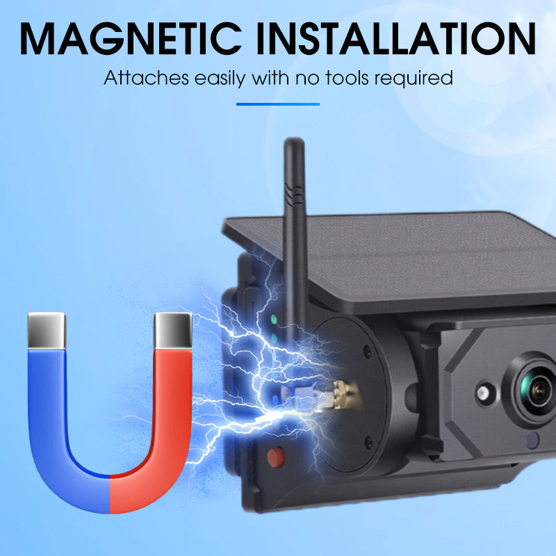 Wireless Solar-Powered Outdoor Security Camera