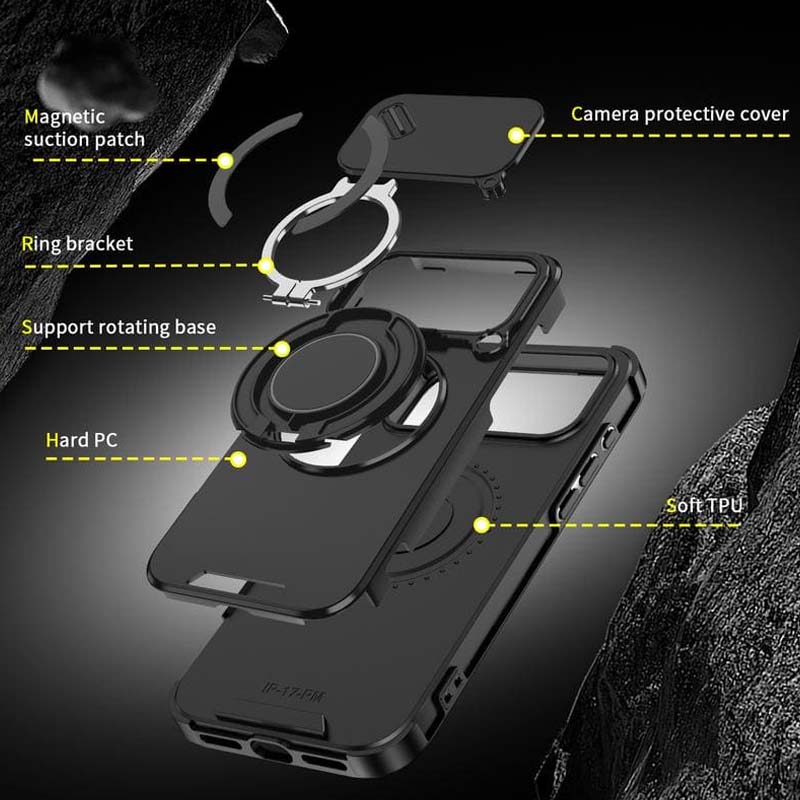 🔥 LAST DAY PROMOTION - 50%OFF 🔥 Magnetic Phone Case with Ring Stand For iPhone