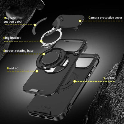 🔥 LAST DAY PROMOTION - 50%OFF 🔥 Magnetic Phone Case with Ring Stand For iPhone