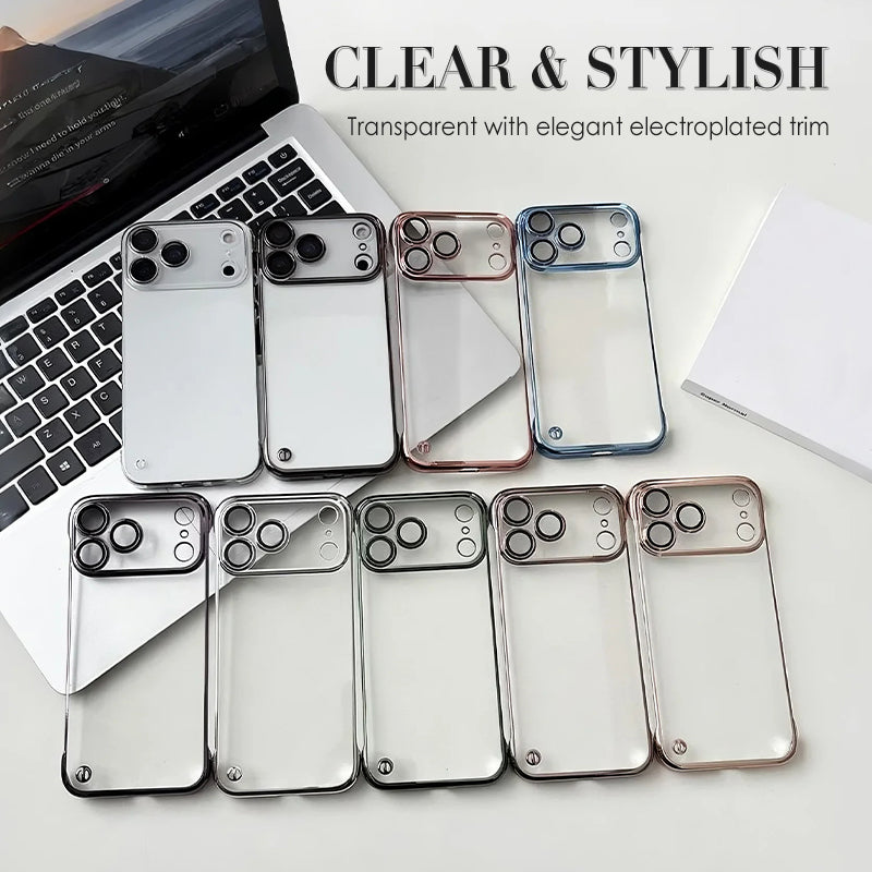 Semi-Transparent Electroplated Phone Case For iPhone 17 Series