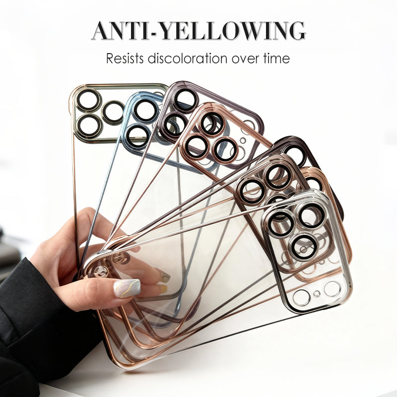 Semi-Transparent Electroplated Phone Case For iPhone 17 Series