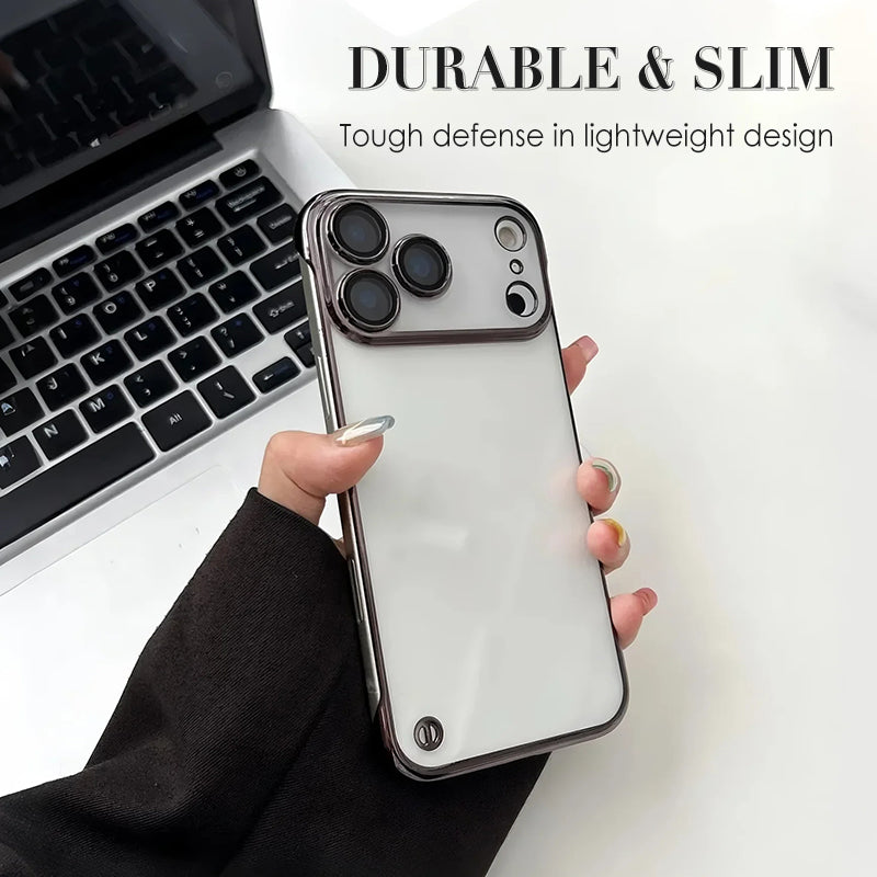 Semi-Transparent Electroplated Phone Case For iPhone 17 Series