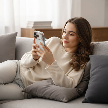 Semi-Transparent Electroplated Phone Case For iPhone 17 Series