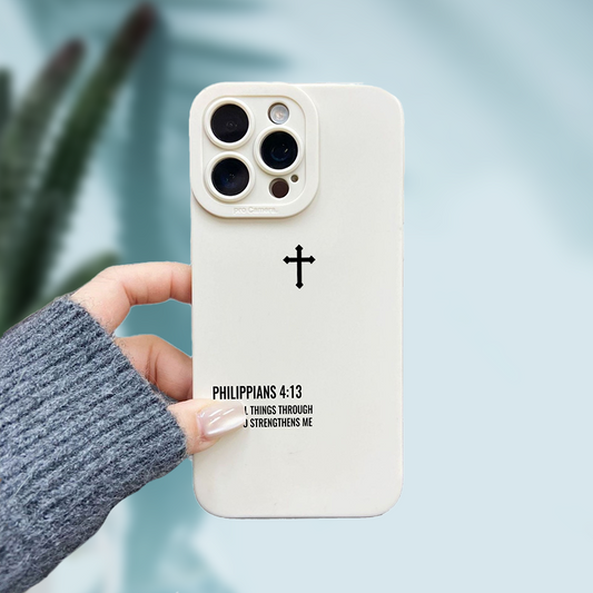 Matte Cross Pattern iPhone Case