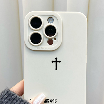 Matte Cross Pattern iPhone Case