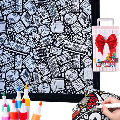 🔥70% OFF🔥DIY Coloring Blanket with Markers