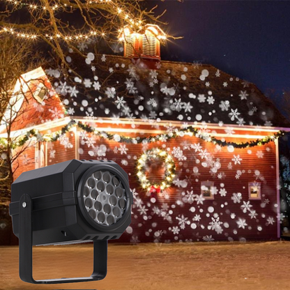 Rotating LED Christmas Pattern Projector Light