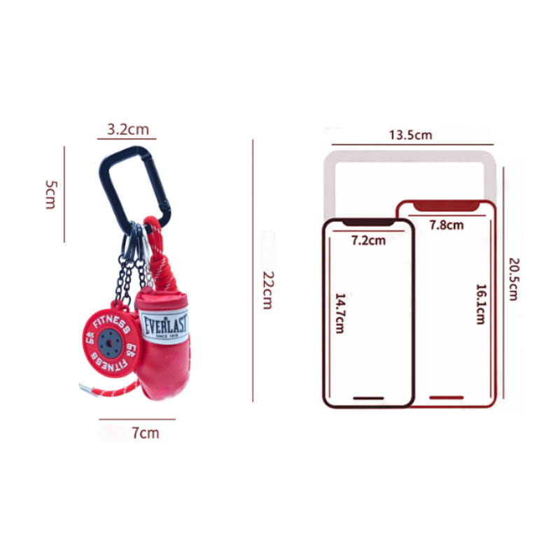 Cute Mini Gym-Accessory Keychain