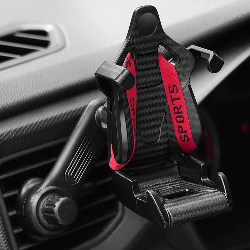 🏎️✨ The RACING SEAT Phone Mount - Where Your Phone Meets Professional-Grade Security! ✨🏎️
